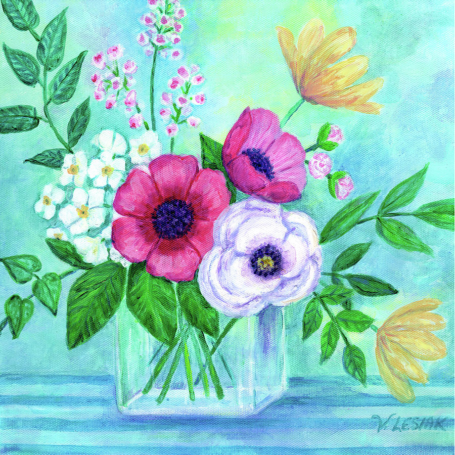 Spring Painting - Natures Promise  by Valerie Drake Lesiak