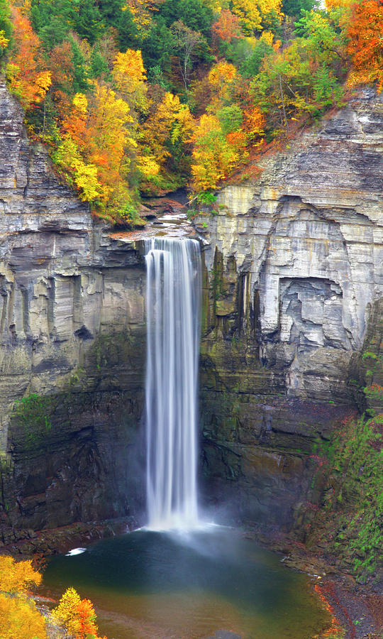 Natures Sculpture - Taughannock Falls State Park in NY Photograph by Kenneth Lane Smith