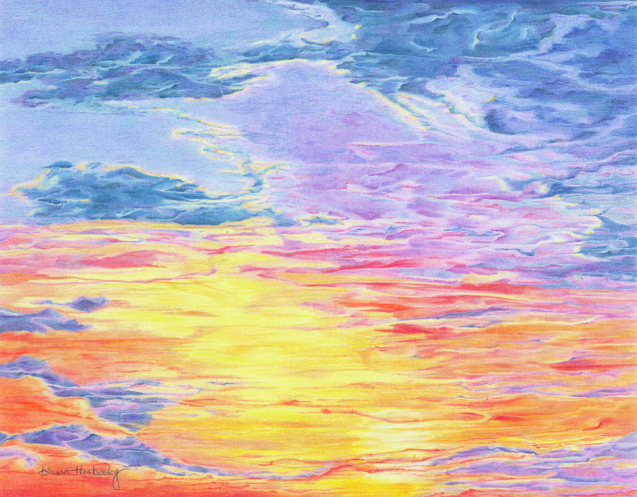 Natures Sky Palette Drawing by Diana Hrabosky