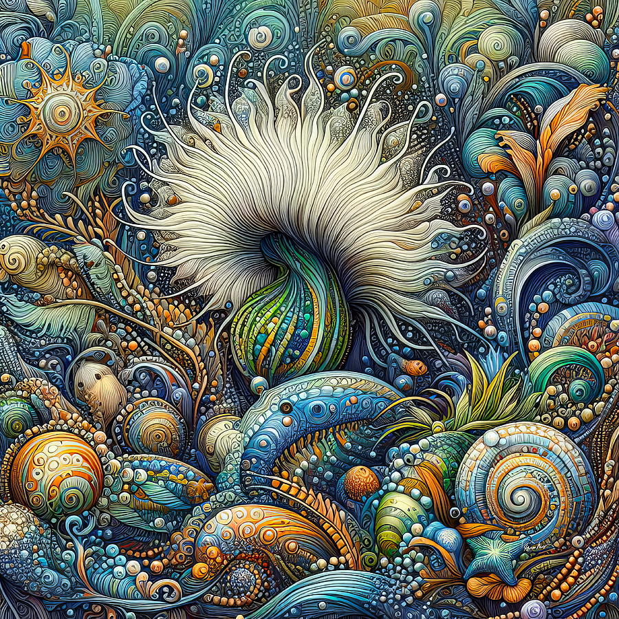Natures Whimsy - Abstract Exploration of Beauty and Complexity  Digital Art by Russ Harris
