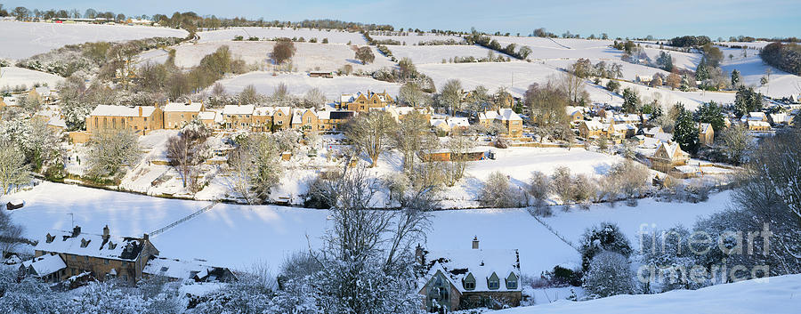 Naunton Village In The Snow Photograph by Tim Gainey
