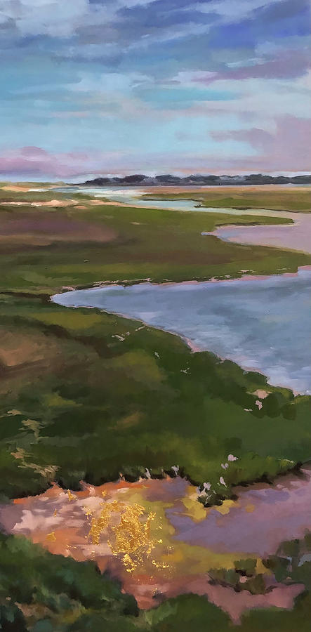 Nauset Bay View Painting by Rebecca Jacob