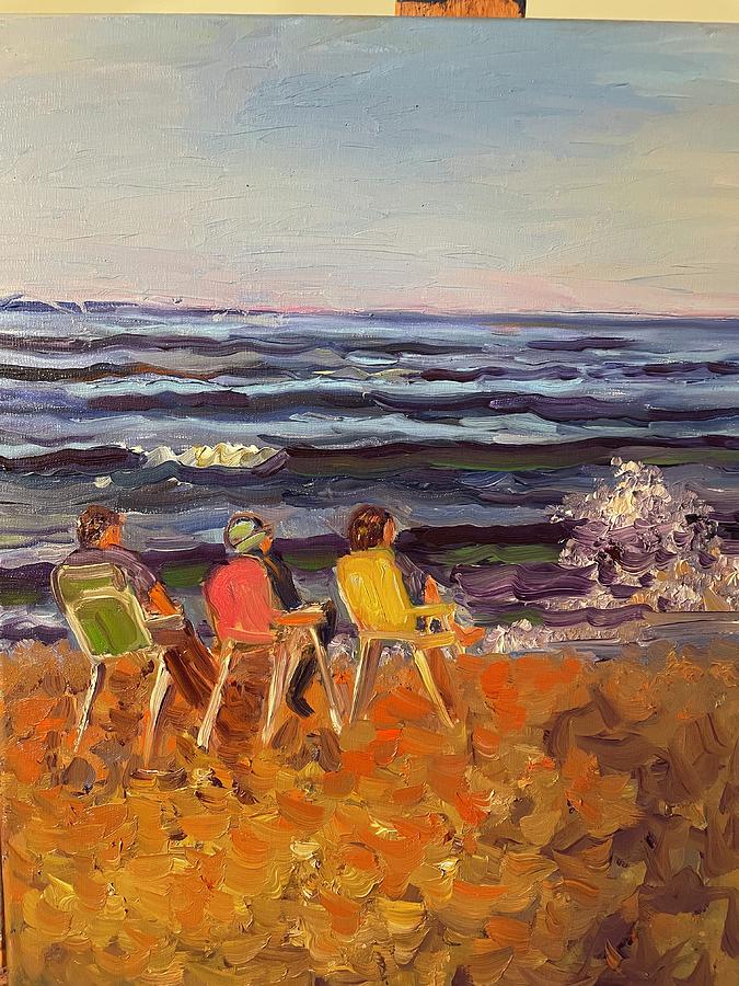 Nauset Beach Painting by Beth Riso