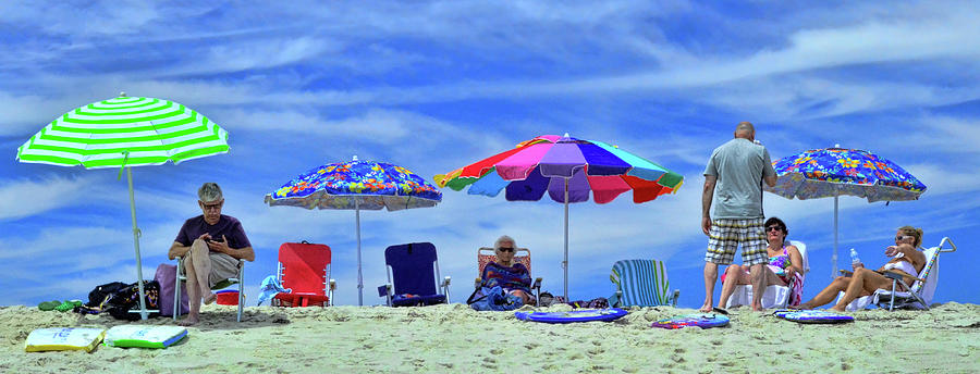 Nauset Beach Umbrellas Photograph by Allen Beatty