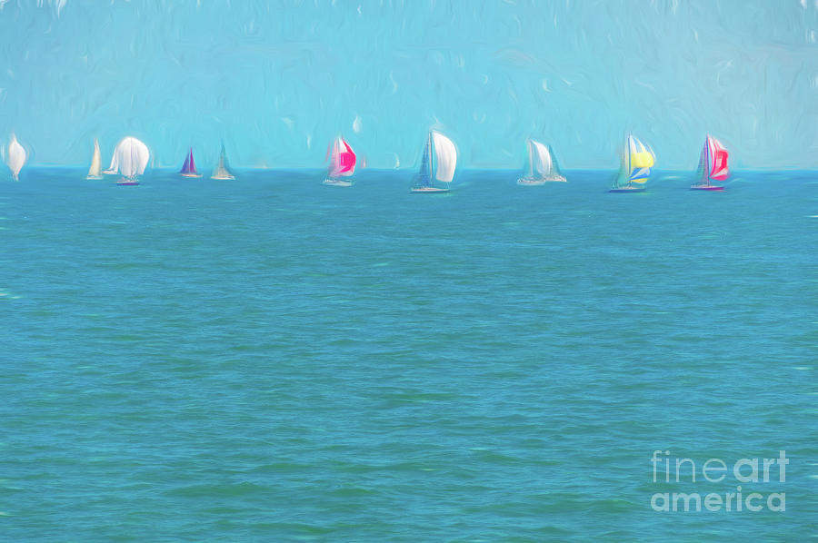 Nautical Oil Painting Painting