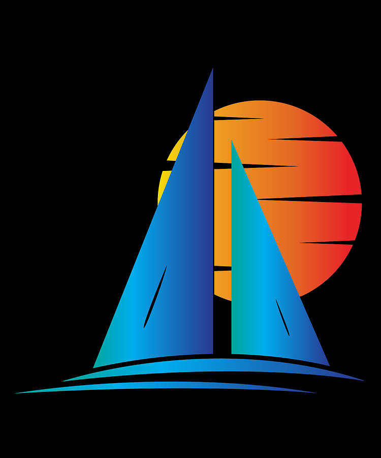 Nautical Sailboat Sailing Digital Art by Flippin Sweet Gear
