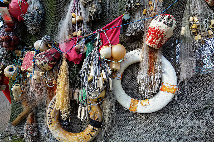 Nets Photograph - Nautical Things by Eva Lechner