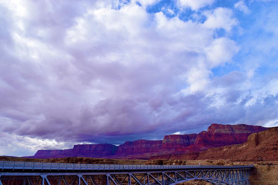 Red Vermillion Cliff -Navajo Bridge Photograph by Bnte Creations
