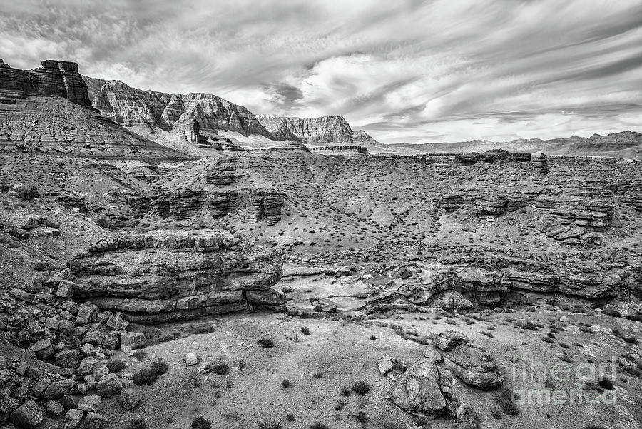 Navajo Bridge Landscape 1 BW Photograph by Al Andersen