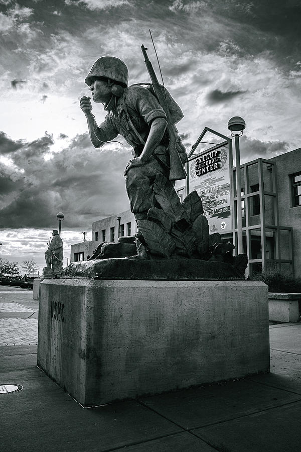 Navajo Code Talker Monument Gallup New Mexico Digital Art By Matt Richardson Fine Art America