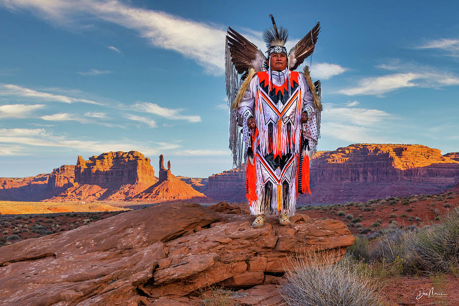 Navajo Fancy Dancer at Valley Of The Gods - 3 Photograph by Dan Norris