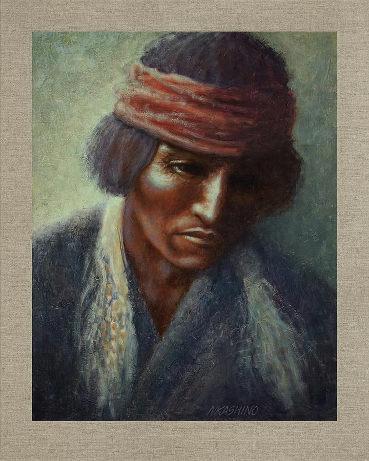 Navajo Medicine Man Painting by Mark Kashino