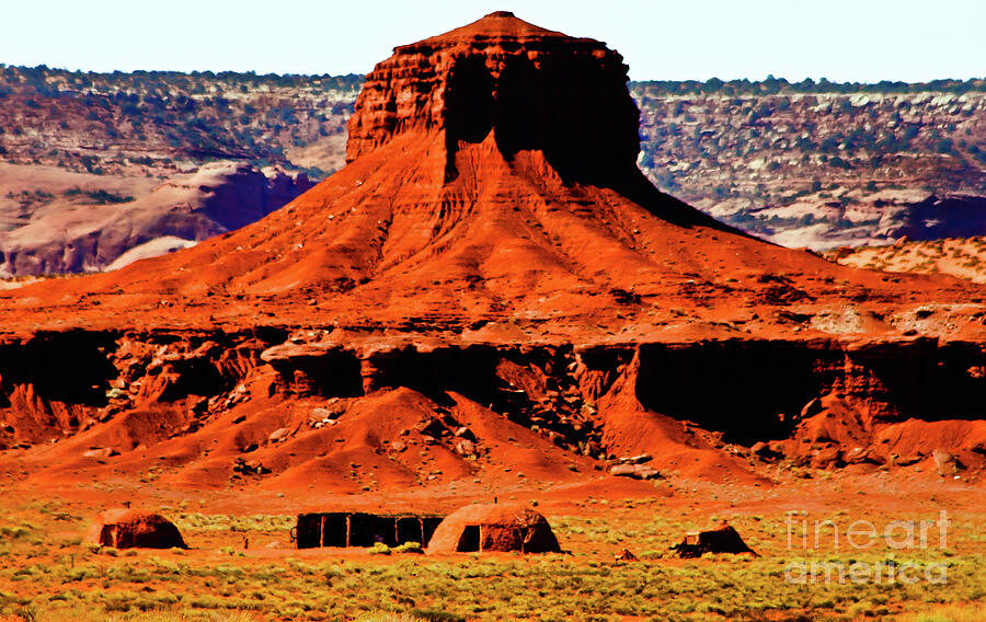 Navajo Sandstone Homes Monument Valley Photograph by Robert Bales