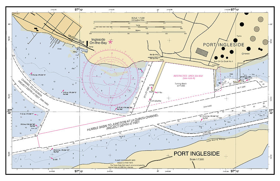 Naval Port Facility Port Ingleside Texas, Noaa Chart 11312_2 Digital ...