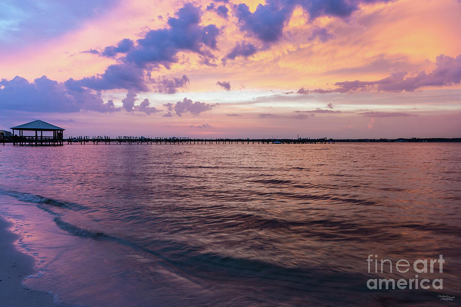 Navarre Beach Magic Hour Purple Sunset Photograph by Jennifer White