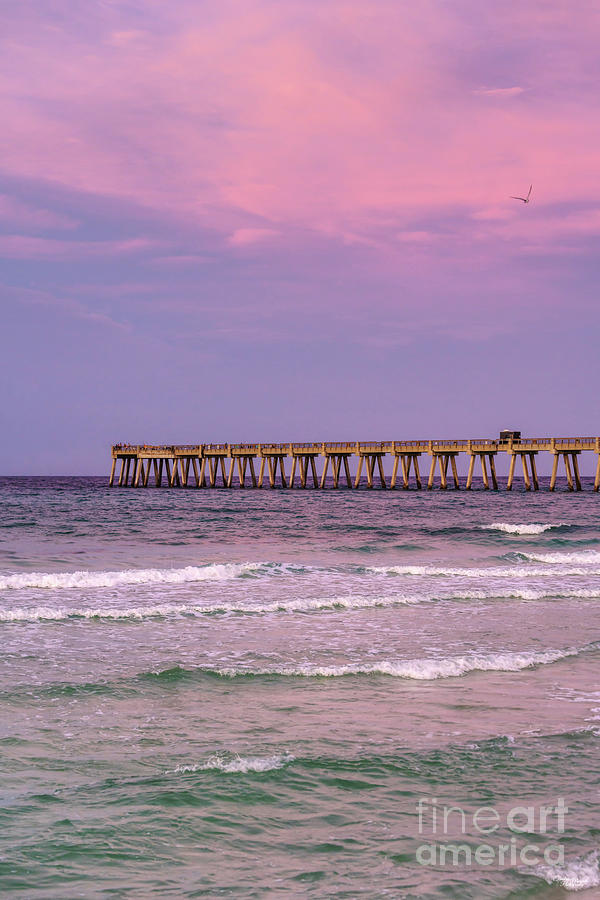 Navarre Beach Pier Twilight Morning Photograph by Jennifer White