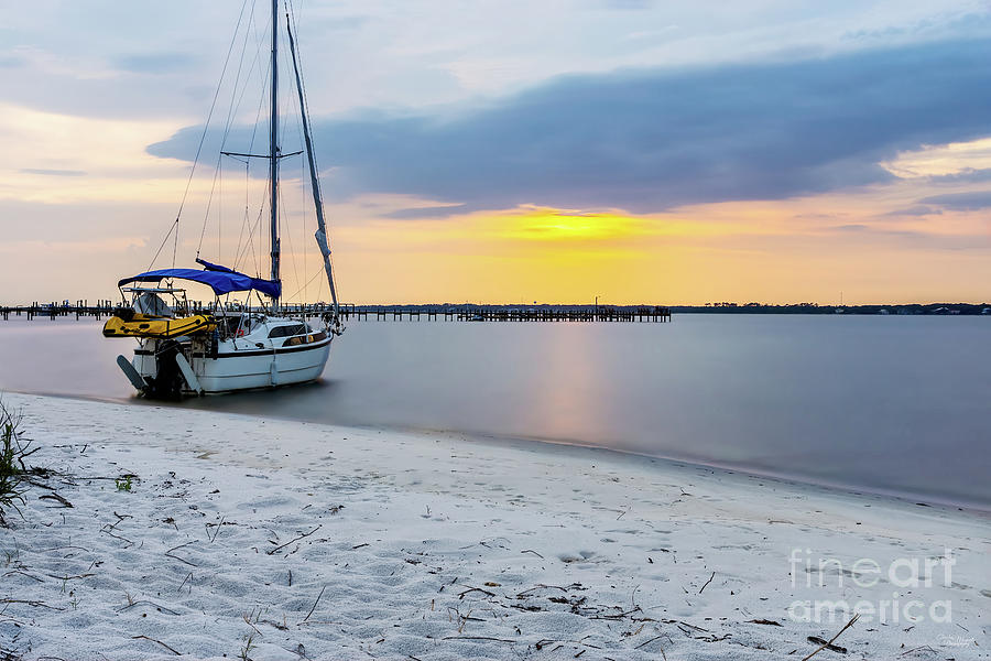 Navarre Florida Sailboat Evening Photograph by Jennifer White