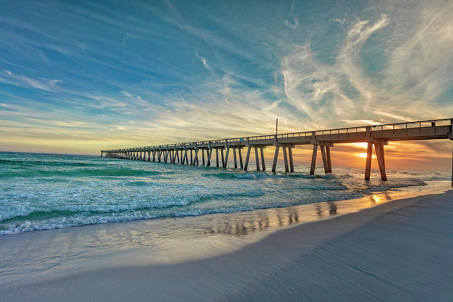 Navarre sunset glows Photograph by Chris Spencer