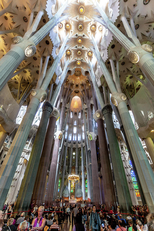 Nave and Chancel of la Sagrada Familia Photograph by W Chris Fooshee
