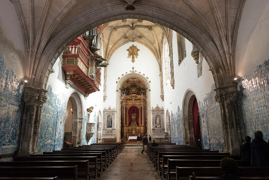 Nave of the Monastery of the Holy Cross in Coimbra Photograph by RicardMN Photography