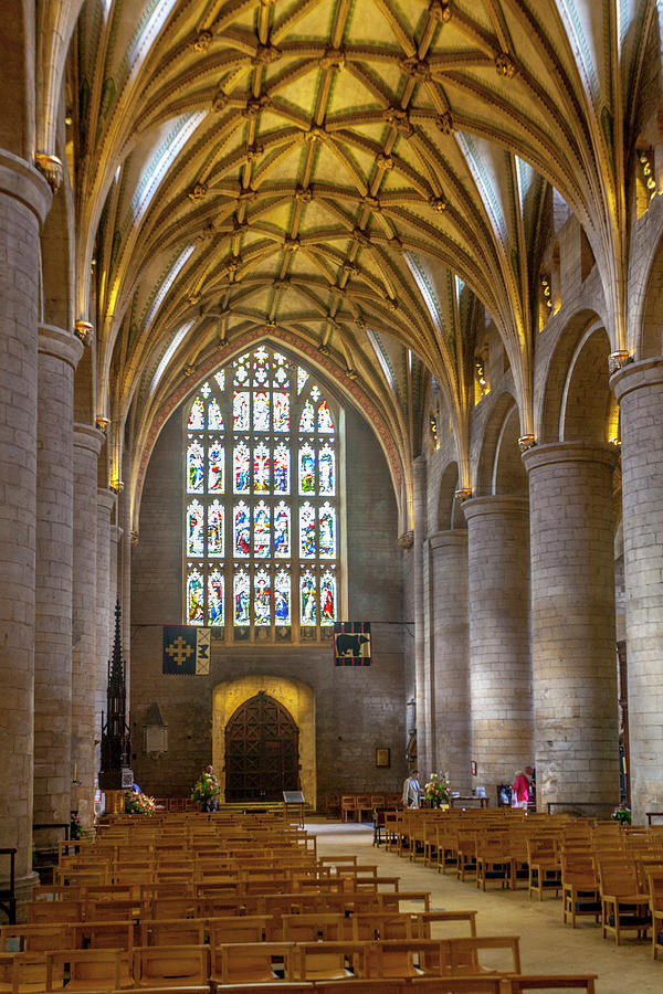 Nave of the Tewkesbury Abbey Photograph by W Chris Fooshee