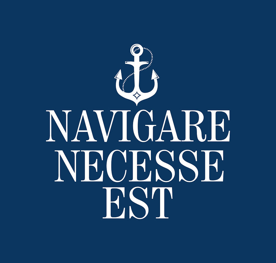 Boat Digital Art - Navigare necesse est 2 by Johanna Virtanen