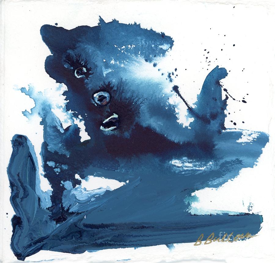 Navy Abstract Art 8 Painting by Beth Bullock Fine Art America