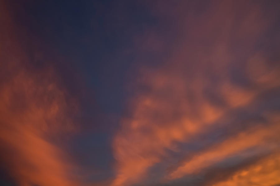 Navy and Coral Cloud Abstract, Provincetown Photograph by Brooke T Ryan