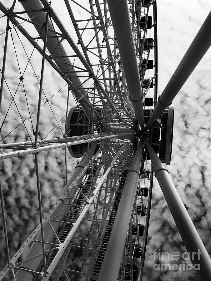 Navy Pier Ferris wheel Photograph by Trish Hale