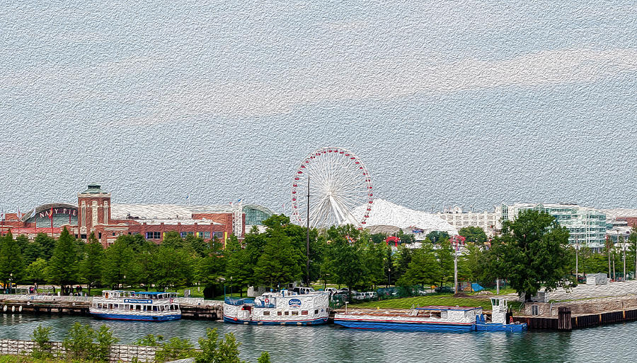Navy Pier in Chicago Photograph by Angela Black