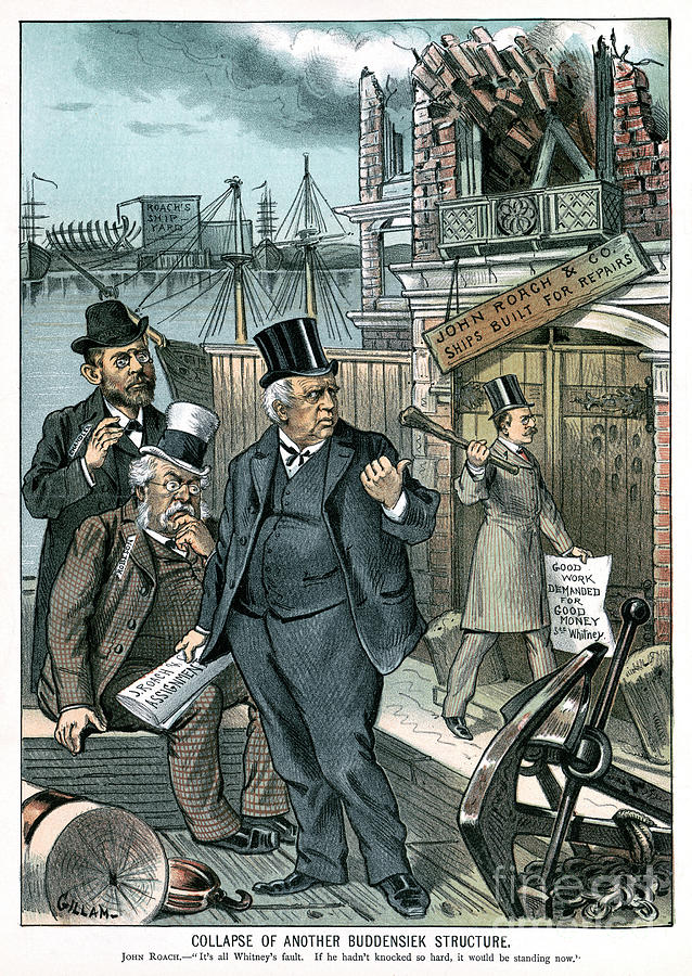 Navy Reform Cartoon, 1885 Drawing by Bernhard Gillam