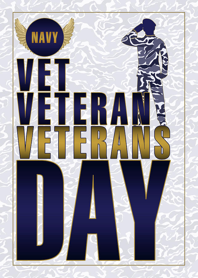 Navy Veterans Day Digital Art by Doreen Erhardt