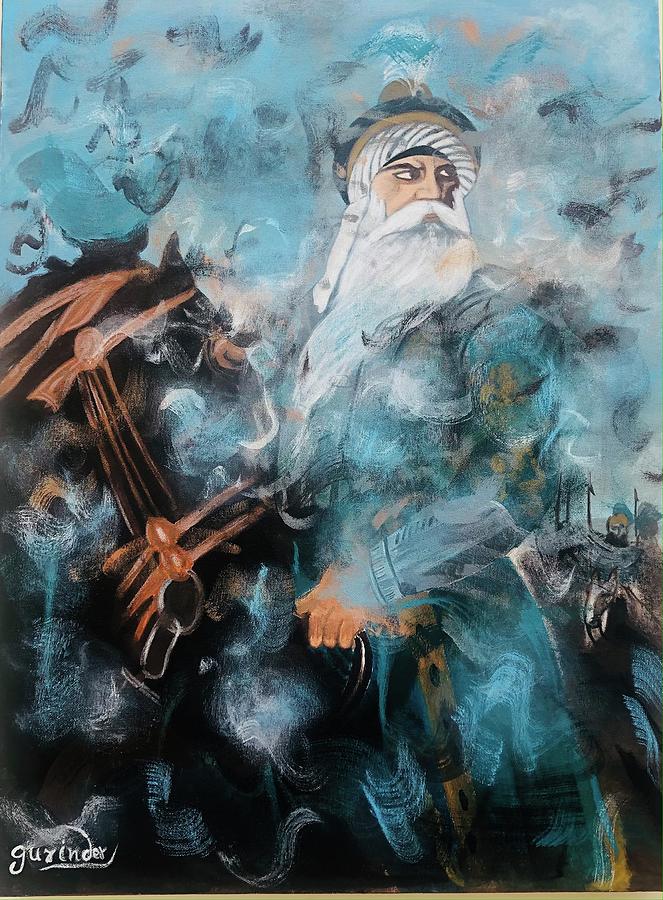 Nawab Kapur Singh Virk Painting by Gurinder Preet Kaur | Pixels