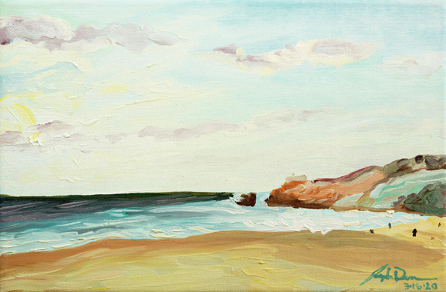 Nazare Painting - Nazare Portugal by Joseph Demaree Nazare Painting - Nazare Portugal by Joseph Demaree