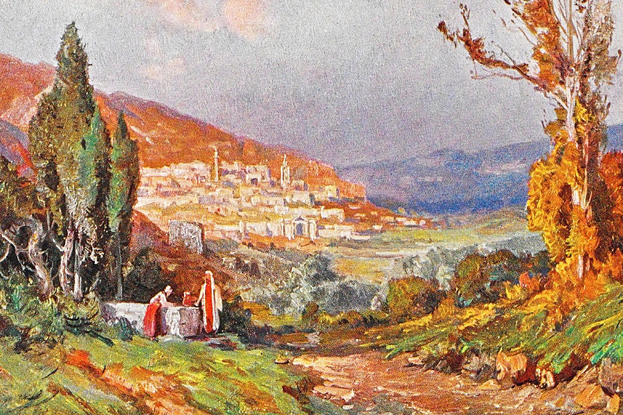 Nazareth in 1916 Photograph by Munir Alawi