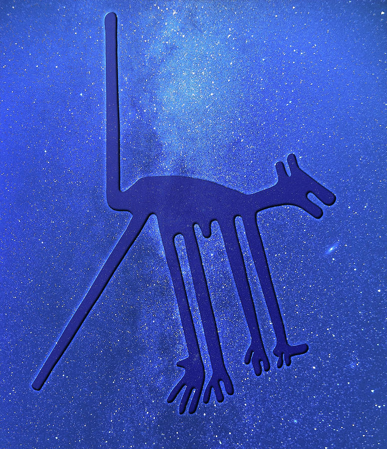 Nazca Dog Digital Art by Alex Mir