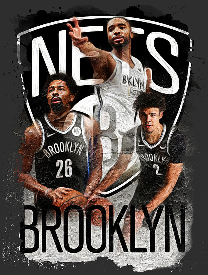 NBA Brooklyn Nets Artwork Digital Art by Sports Basics - Fine Art America