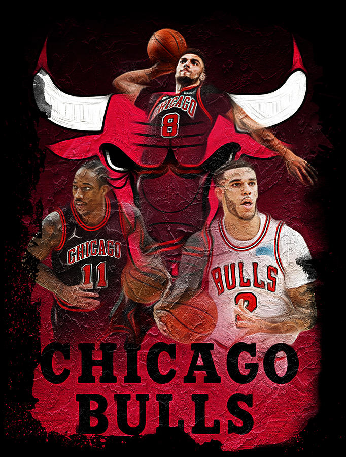 NBA Chicago Bulls Artwork Digital Art by Sports Basics - Fine Art America