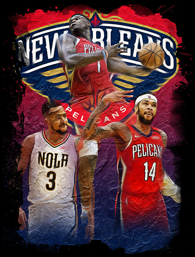 NBA New Orleans Pelicans Artwork Digital Art by Sports Basics Fine Art America
