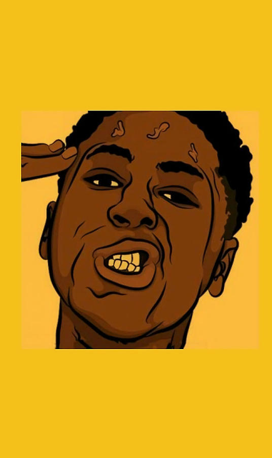 NBA YoungBoy Poster quote Painting by Alexander Lauren - Pixels