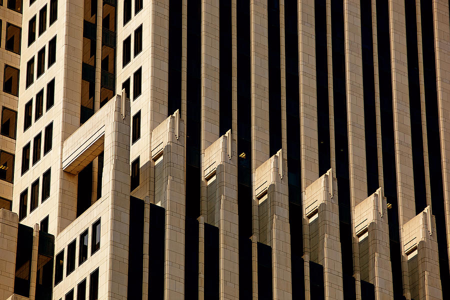 NBC Tower Spandrels in Chicago, Close Up at 200mm Photograph by Pastorscott