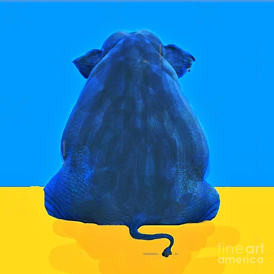 NCIS ELEPHANT IN THE ROOM Blue Version Digital Art By MCMAJI Mimo   Ncis Elephant In The Room Blue Version Mcmaji Mimo 