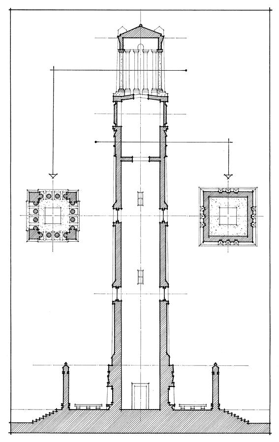 NCSU Memorial Bell Tower Drawing by Calvin Durham
