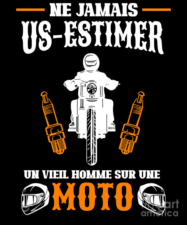 Ne jamais sous-estimer un vieil homme sur une moto Digital Art by ...