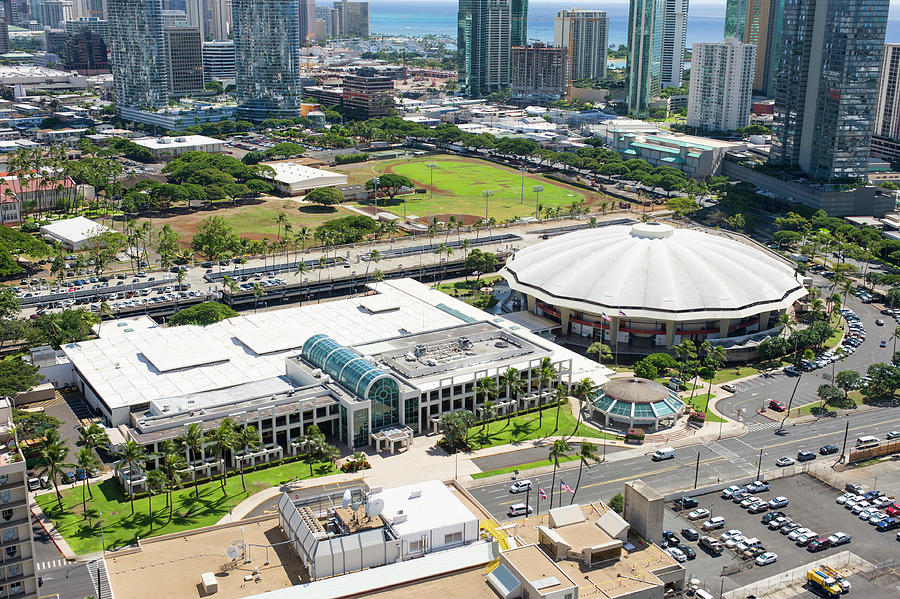 Neal S. Blaisdell Exhibition Hall and Arena Photograph by David L Moore