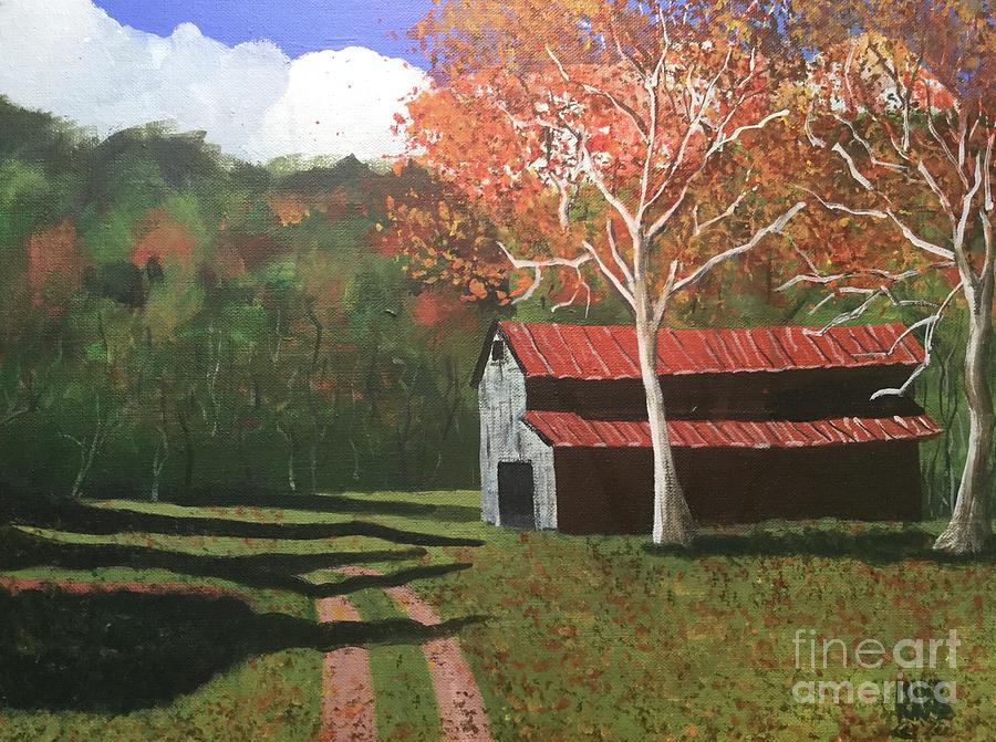 Near Cosby Tennessee Painting by Mike King