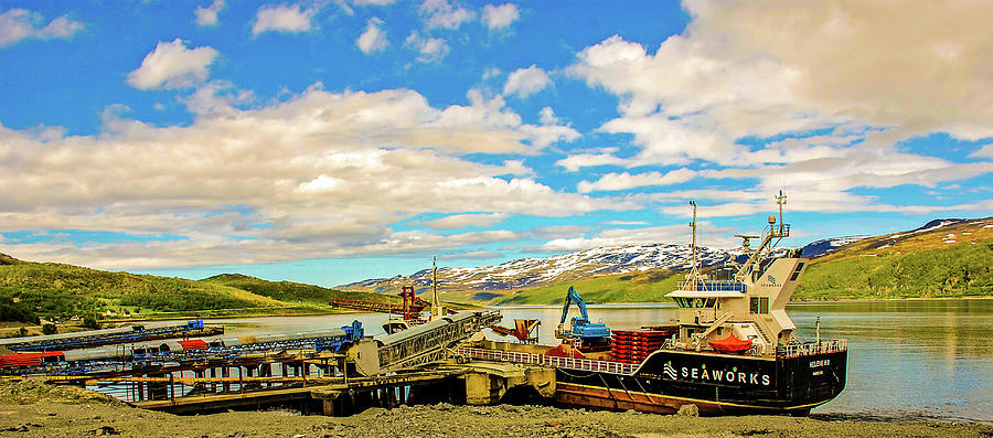 Near Hammerfest - Loading Ground Stone Photograph by Les Hutton