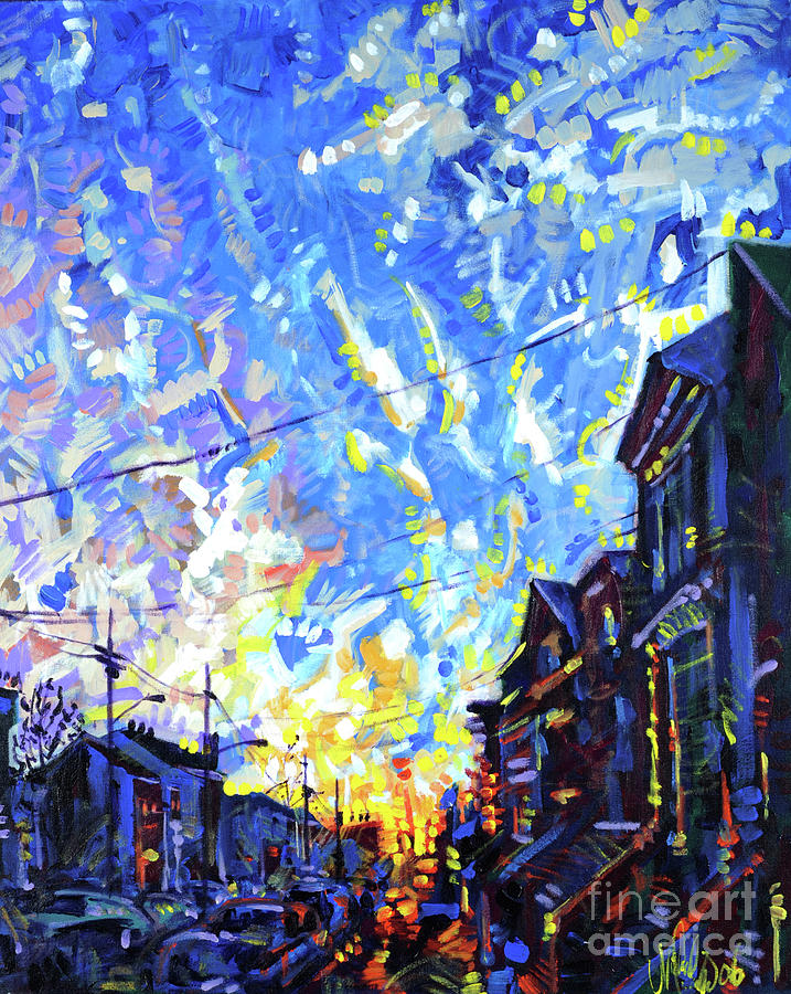 Near Misses in New Brunswick Painting by Michael Ciccotello