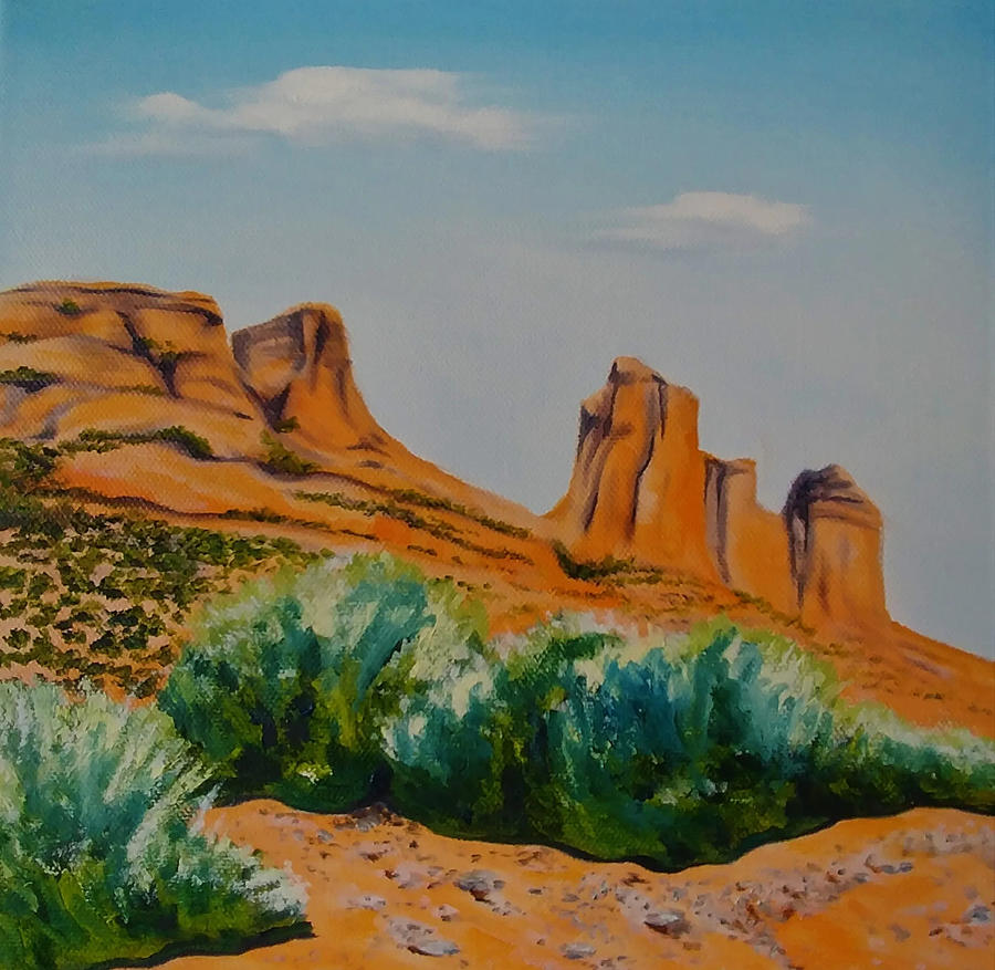 Landscape Painting - Near Sedona by Suzanne Perez