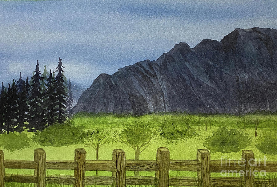 Near the Foothills Painting by Lisa Neuman